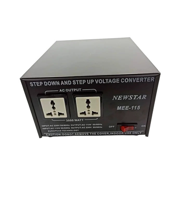 Newstar 3000W Step Up & Down Voltage Transformer – 110V↔220V Heavy-Duty Power Converter with Fuse Protection for Home & Industrial Use