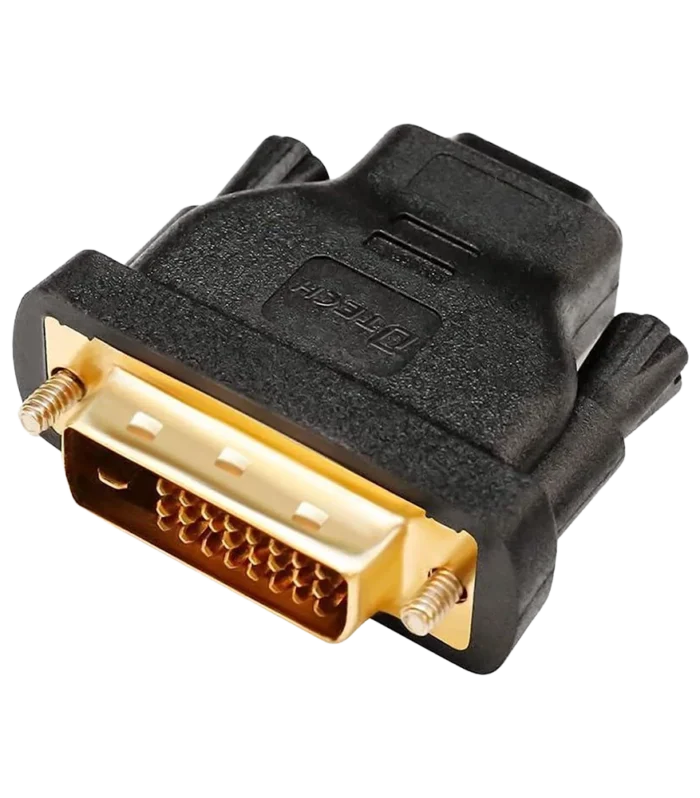 DTECH Bi-Directional DVI Male to HDMI Female Adapter – DVI-D to HDMI Converter CB0228