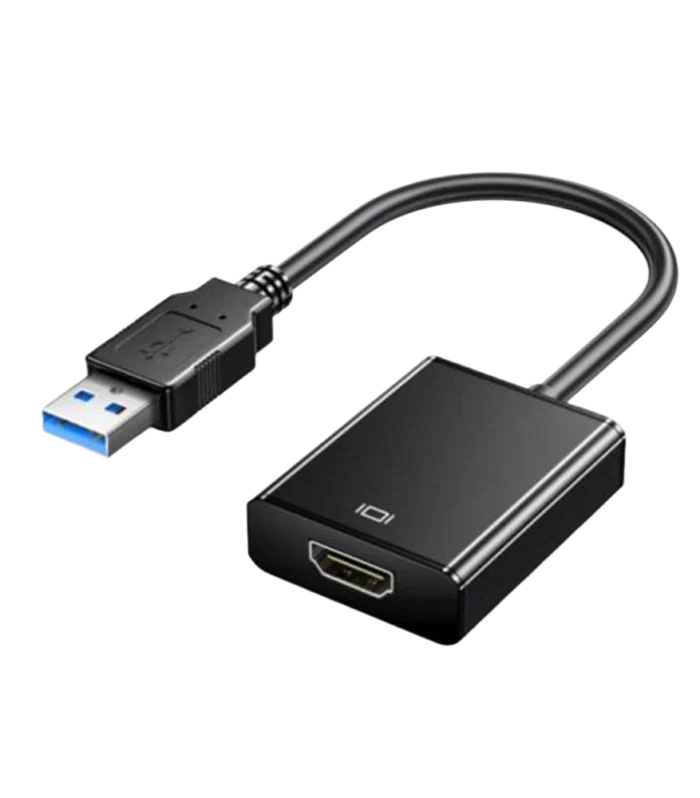 DTECH USB 3.0 Male to HDMI Female Adapter – 1080p HD Video Converter for Monitors & Displays DT-2905