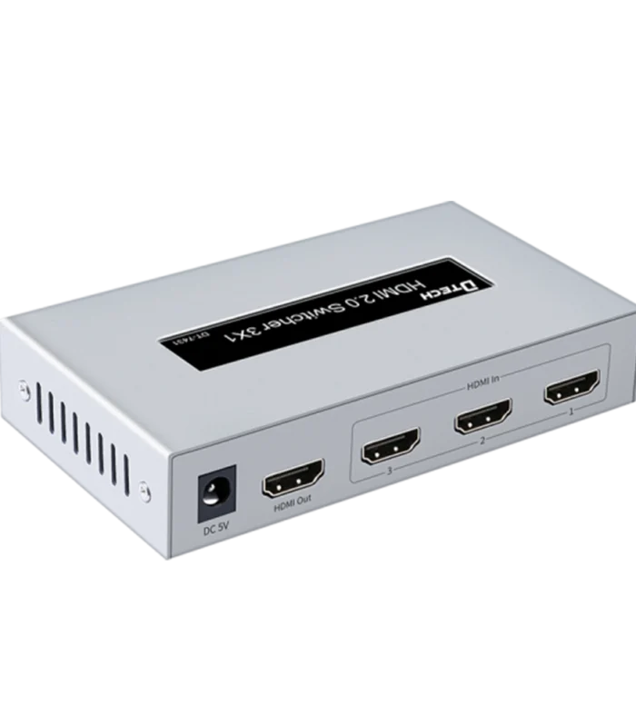 DTECH 4K@60HZ IR remote control HDMI SWITCH 3×1 DT-7431