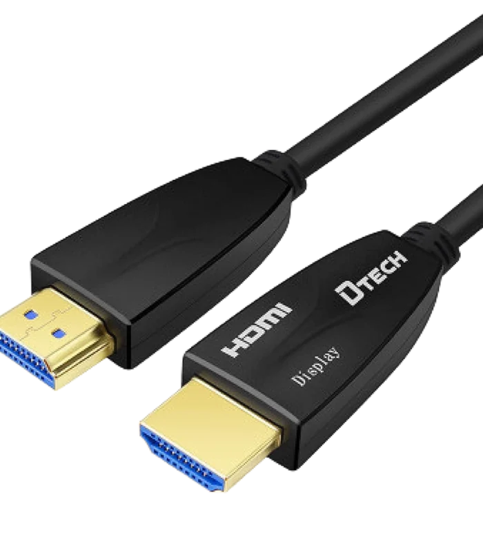 DTech Fiber Optic HDMI Cable – 4K@60Hz, 2K@144Hz, HDR, ARC, 18Gbps Ultra HD Video Transmission – AOC High-Speed