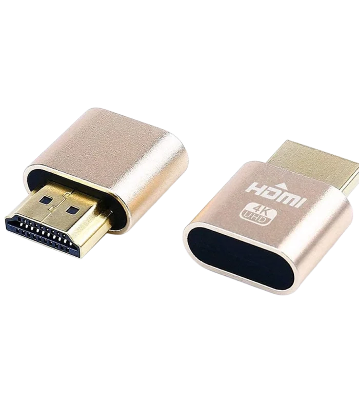 DTECH 4K HDMI Dummy Plug – Headless Display Emulator for Windows, macOS & Linux DT-OT0667