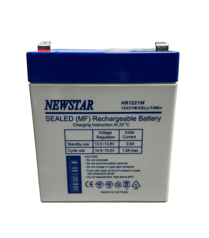 Newstar HR1221W 12V High-Rate UPS Battery (21W/Cell, AGM VRLA)