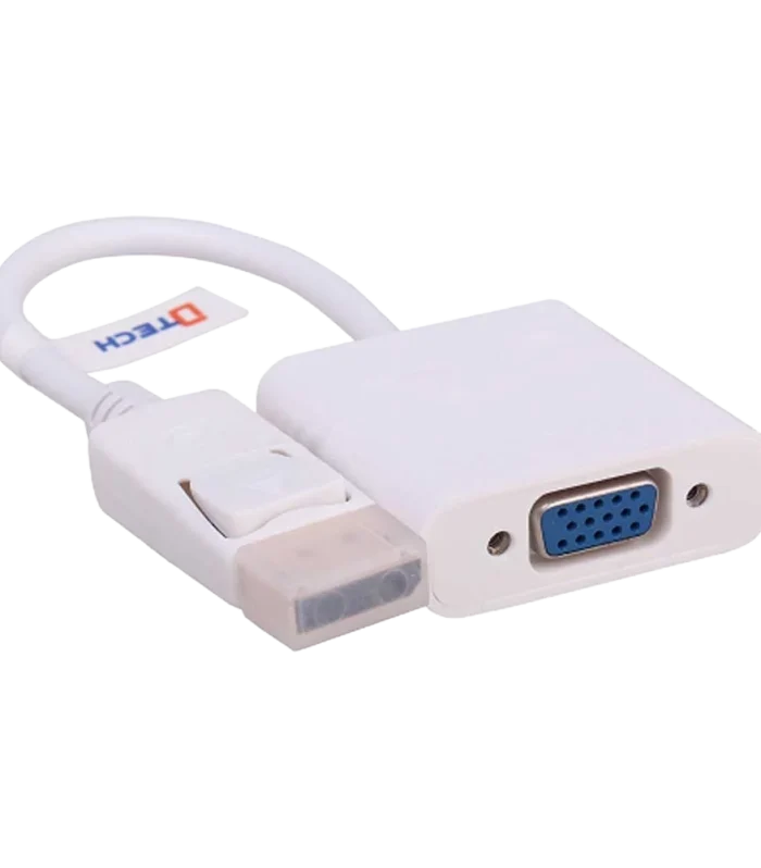 DTECH DisplayPort to VGA Converter Adapter – DP to VGA Video Adapter for Monitors & Projectors DT-6506