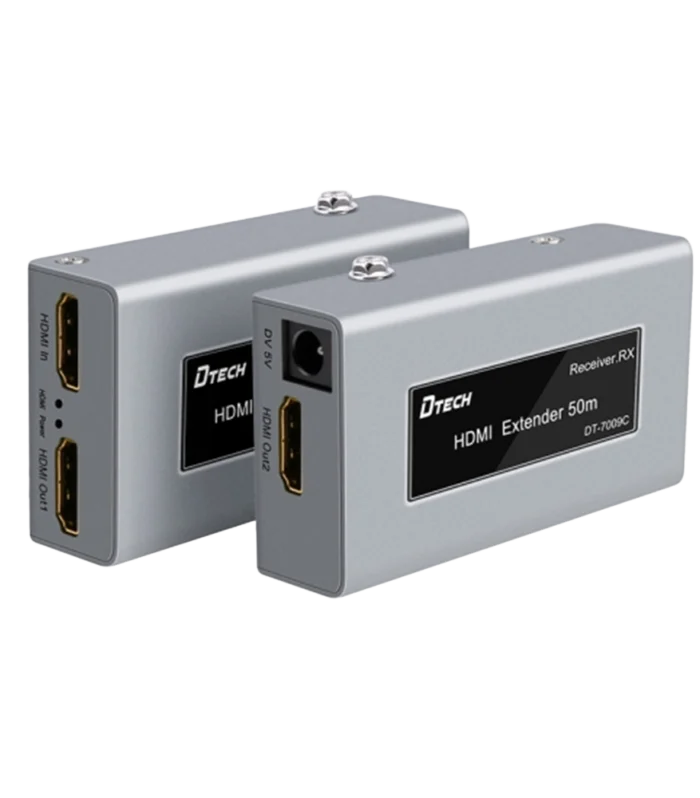 DTECH HDMI Extender over Cat6 – 50 m Full HD Video Transmission DT-7009C