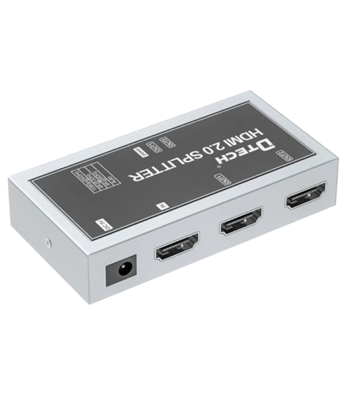 DTECH HDMI 2.0 Splitter 1×2 4K@60 Hz HDMI EDID Splitter | 18 Gbps UHD Signal Distributor DT-7212