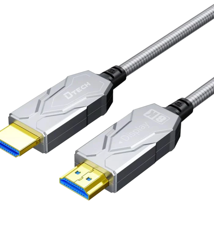 DTECH Male to Male HDMI 8K Cable Armored AOC Fiber Optical 2.1V HDMI Cable