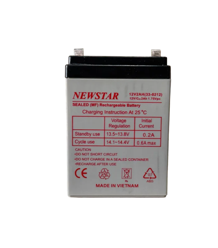 Newstar 12V 2Ah Sealed Lead Acid UPS Battery (AGM VRLA)  33-0212