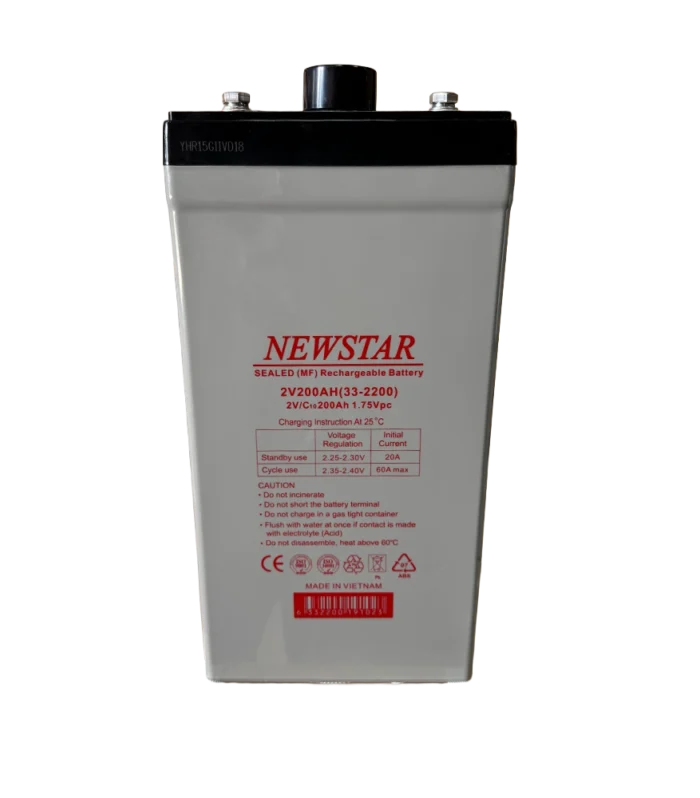 Newstar 33-2200 2V 200Ah Sealed Lead Acid UPS Battery (AGM VRLA – Very Long Life)