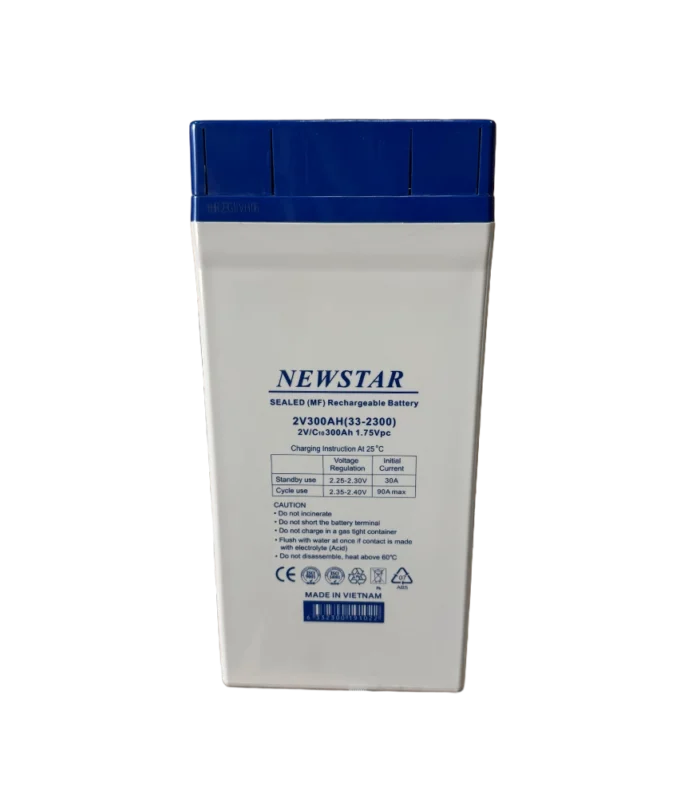 Newstar 33-2300 2V 300Ah Sealed Lead Acid UPS Battery (AGM VRLA – Very Long Life)