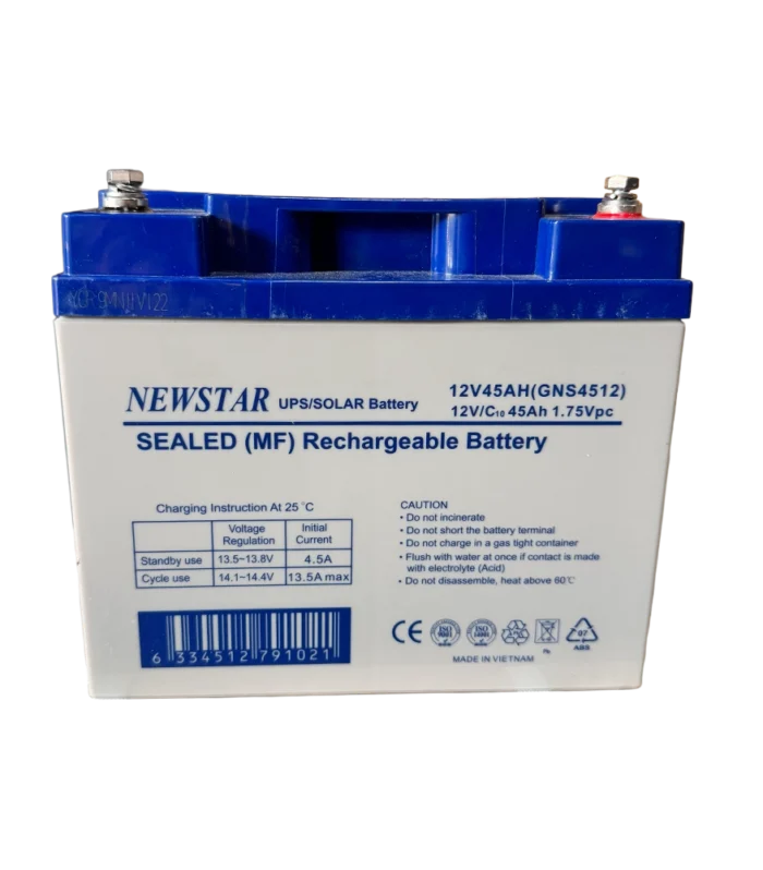 Newstar 12V 45Ah Sealed Lead Acid UPS Battery (AGM VRLA – Long Life) GNS4512