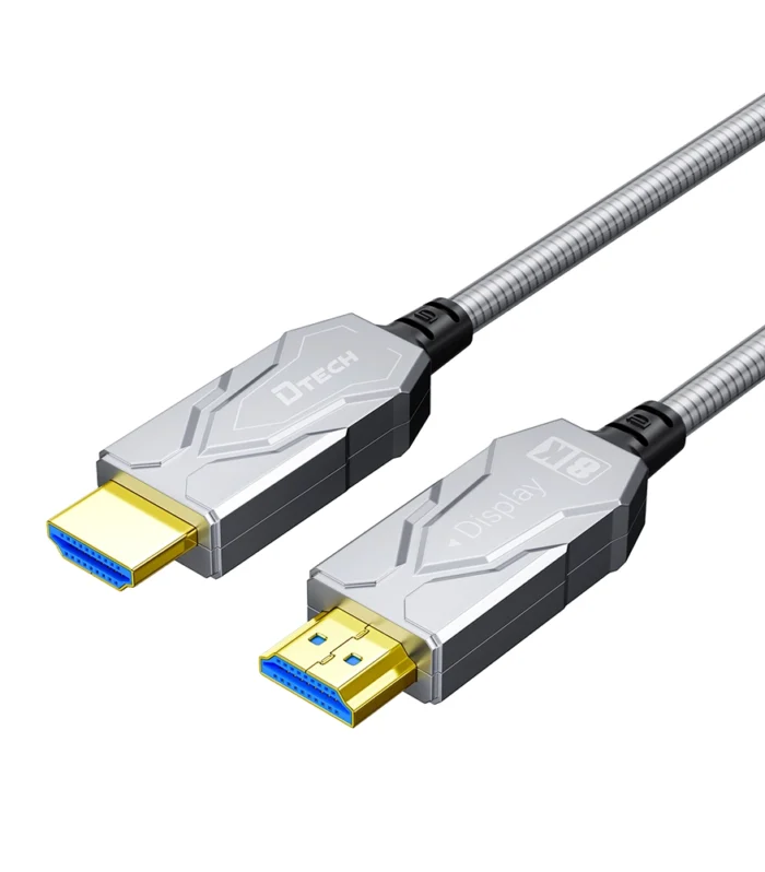 8k hdmi 2.1 fiber optic armoured cable with steel casing for installation purpose