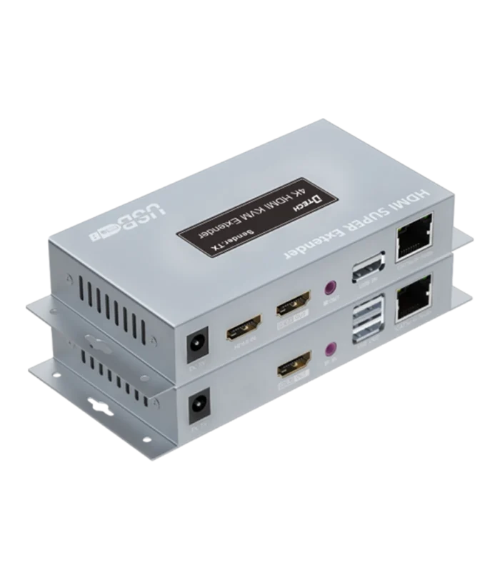 4K HDMI extender with KVM and supports 60Hz by DTECH DT-7084A(GS)