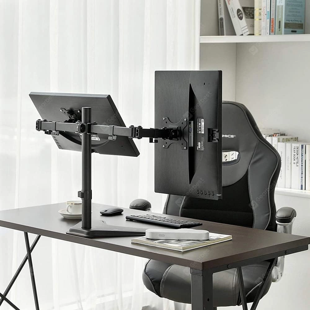 newstar tabletop pole mounted stand in aesthetic office