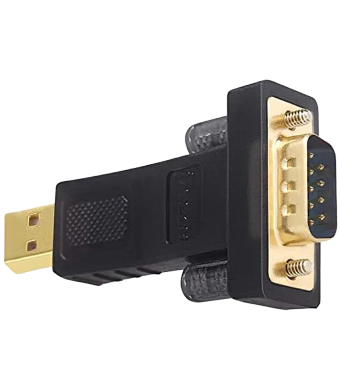 DTECH DT-5001A USB to RS232 adapter DB9 female compact black DB25 converter included