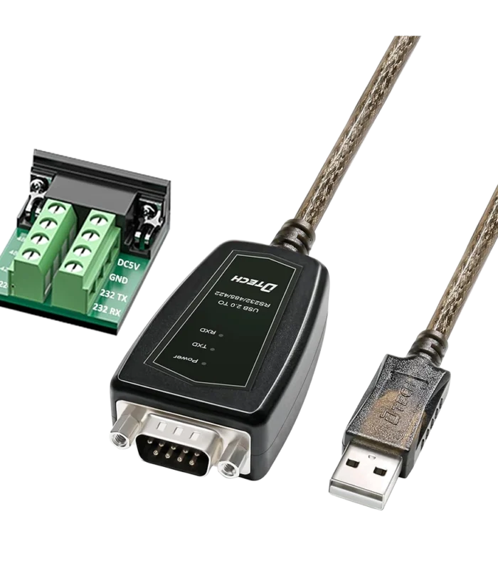 DTECH DT-5019C USB to RS485 RS422 RS232 adapter cable 3-protocol industrial serial converter